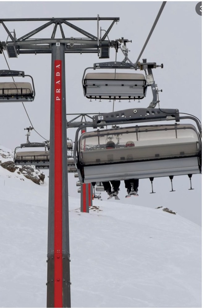 Chairlift above the snow, alpine winter scene from jarinpat's content
